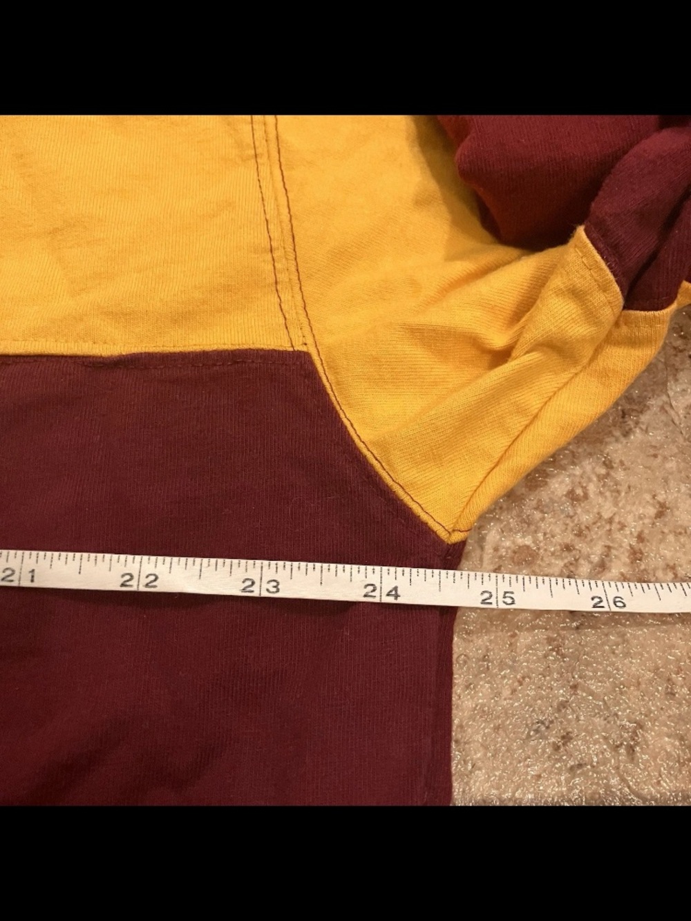 Vintage UMD Bulldogs Rugby Shirt XL Maroon Gold Pro Player Vintage LS - Picture 6 of 9